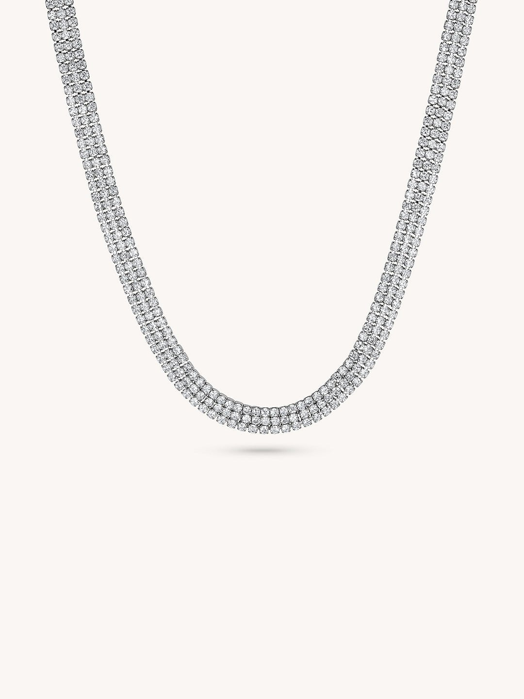 Zirconia Layers Tennis Choker - Revermejewelry