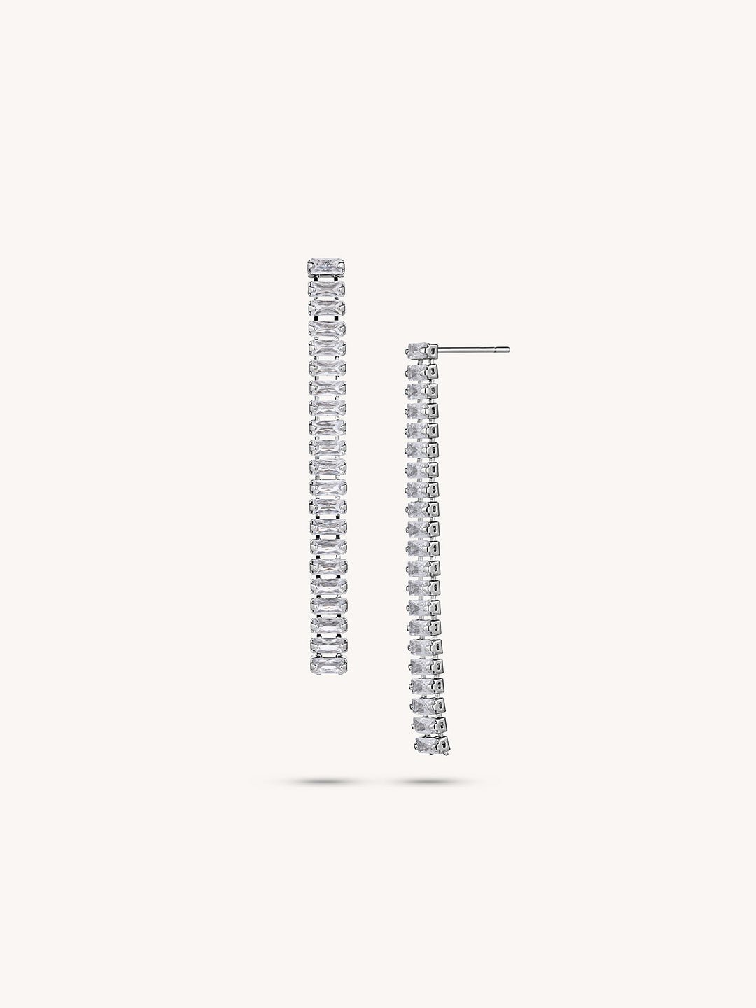 Zirconia Tassel Earrings - Revermejewelry
